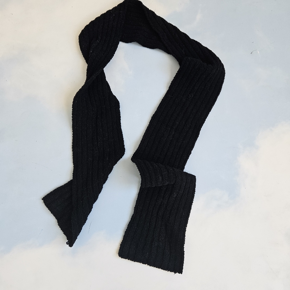 H&M Men's Black Ribbed Scarf